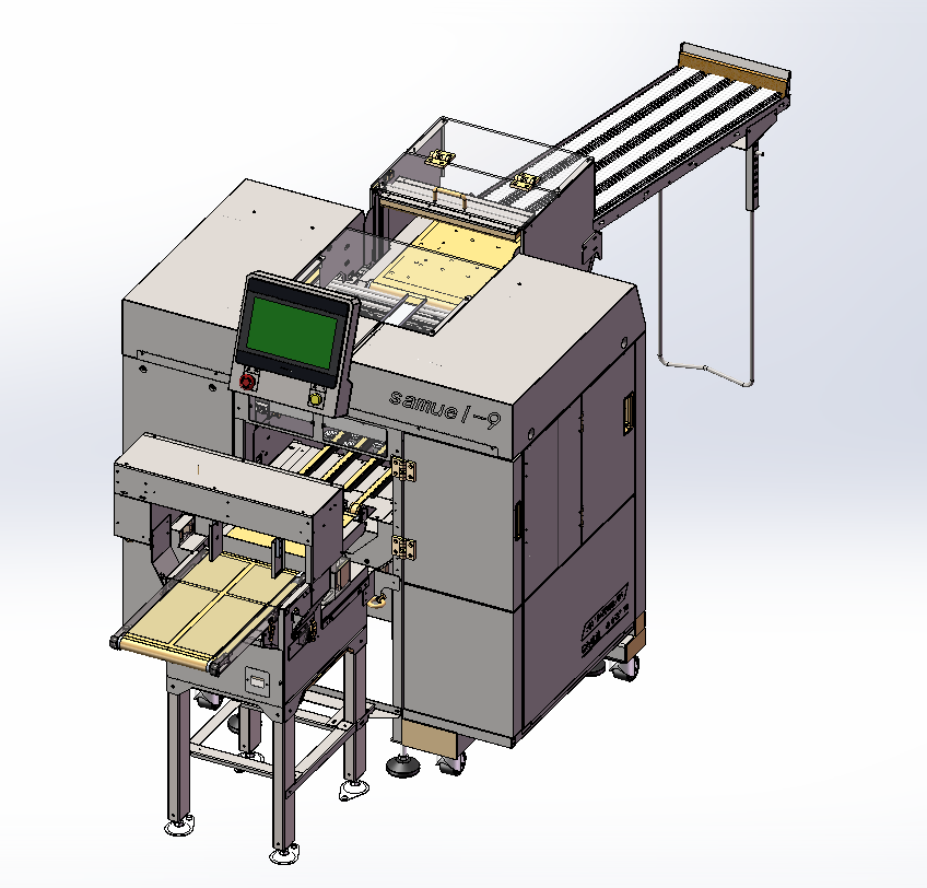 MEDIUM SPEED STRETCH FILM PACKAGING MACHINE